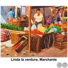 Linda la verdura, Marchante - Obra de Emili Aparici